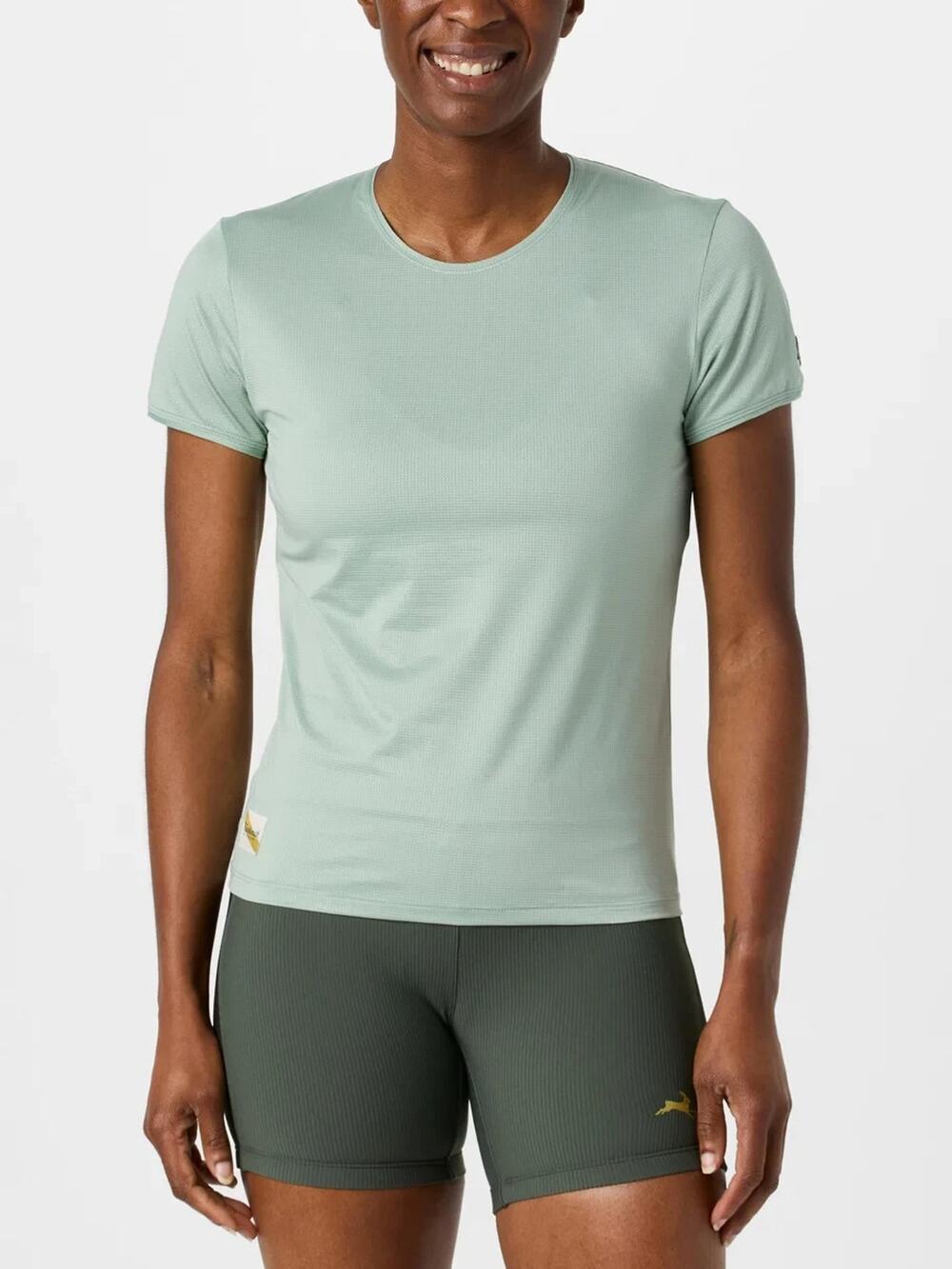 Tracksmith Light Twilight T-shirt Short Sleeve Shirt Seaglass Large A010590